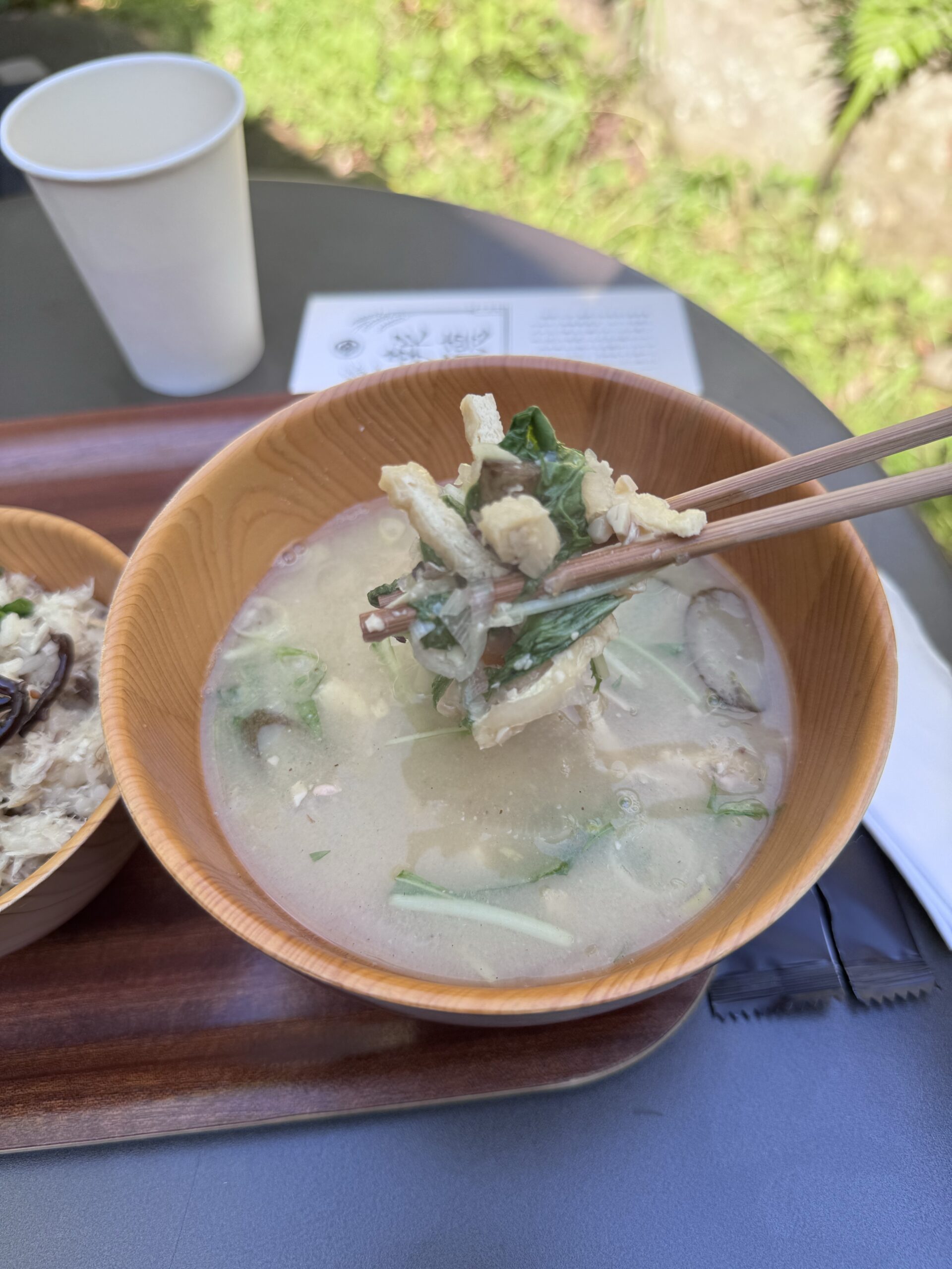 おいしい具材が沢山入っている呉汁